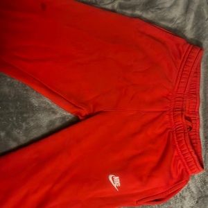 Red Nike Sweat Pants